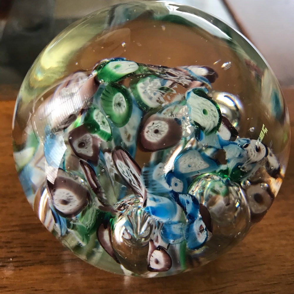 Vintage Murano glass paperweight